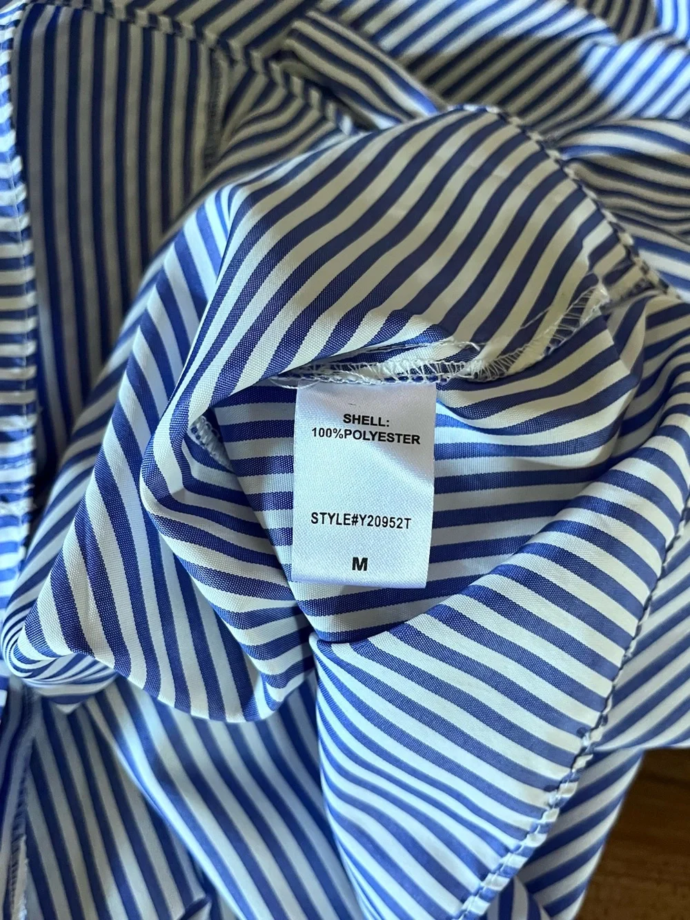 Tuckernuck Blue Stripe Easton Blouse Medium